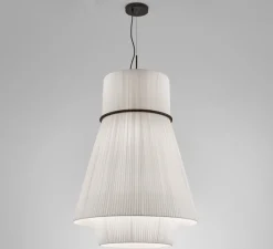 Suspension*Bover Suspension, Folie S/70.2, , Ø70cm, H97cm - blanc