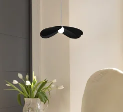 Suspension, Forget Me Not, Medium, noir, Ø28cm, H7cm - Umage