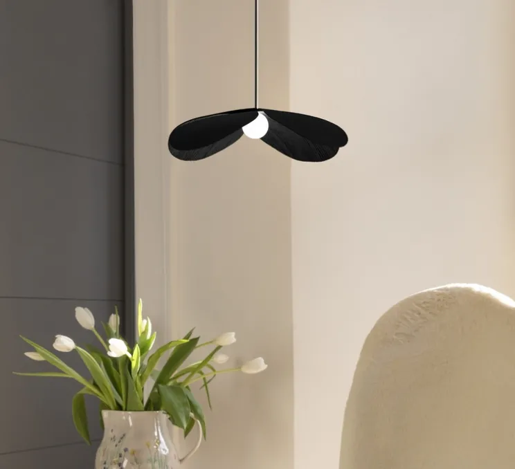 Suspension, Forget Me Not, Medium, noir, Ø28cm, H7cm - Umage