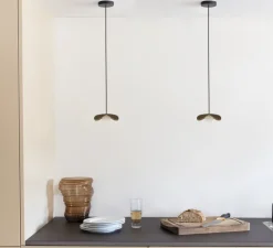 Suspension, Forget Me Not, Mini, chêne foncé, Ø19cm, H4cm - Umage