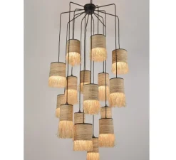 Suspension, Formentera 16l, naturel, Ø70cm, H204cm - Market Set