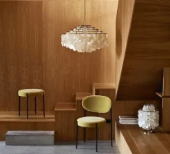 Suspension, Fun 11DM, laiton, blanc, Ø70cm, H44cm - Verpan