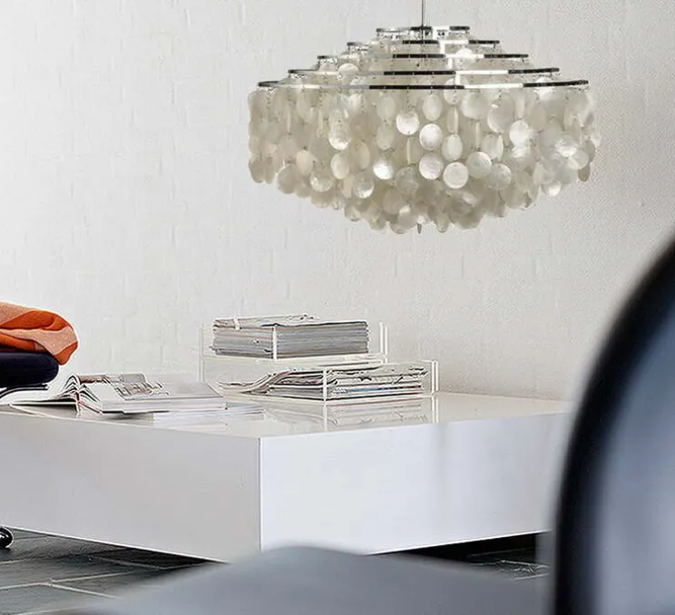 Suspension, Fun 11DM, nacre, blanc, Ø70cm, H44cm - Verpan