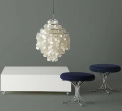 Suspension, Fun 0DM, nacre, blanc, Ø53cm, H76cm - Verpan