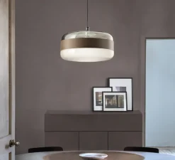 Suspension*Vistosi Suspension, Futura SP G, , Ø40cm, H25cm - verre fumé