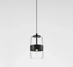 Suspension*Vistosi Suspension, Futura SP M, , Ø23cm, H44cm - noir, cristal