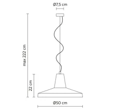 Suspension, Gangster, vert, Ø50cm, H22cm - Karman