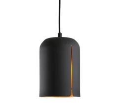 Suspension, Gap, short, noir, LED, Ø14cm, H20cm - Woud