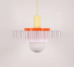 Suspension*Warren & Laetitia Suspension, Gigi n°3, câble , Ø28cm, H14,5cm - pour Nedgis jaune pastel, lilas, orange