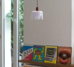 Enfants|Suspension*Warren & Laetitia Suspension, Gigi n°2, câble , Ø18cm, H19cm - marron, blanc, lilas