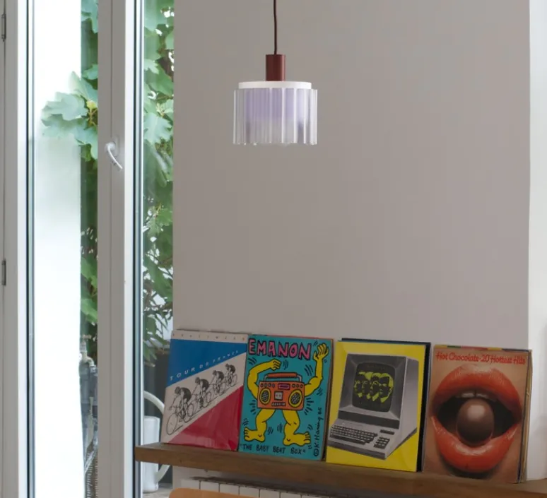 Enfants|Suspension*Warren & Laetitia Suspension, Gigi n°2, câble , Ø18cm, H19cm - marron, blanc, lilas