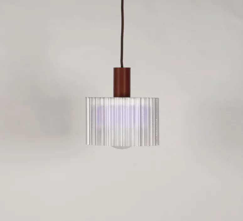 Enfants|Suspension*Warren & Laetitia Suspension, Gigi n°2, câble , Ø18cm, H19cm - marron, blanc, lilas