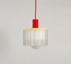 Enfants|Suspension*Warren & Laetitia Suspension, Gigi n°2, câble , Ø18cm, H19cm - rouge, jaune, blanc