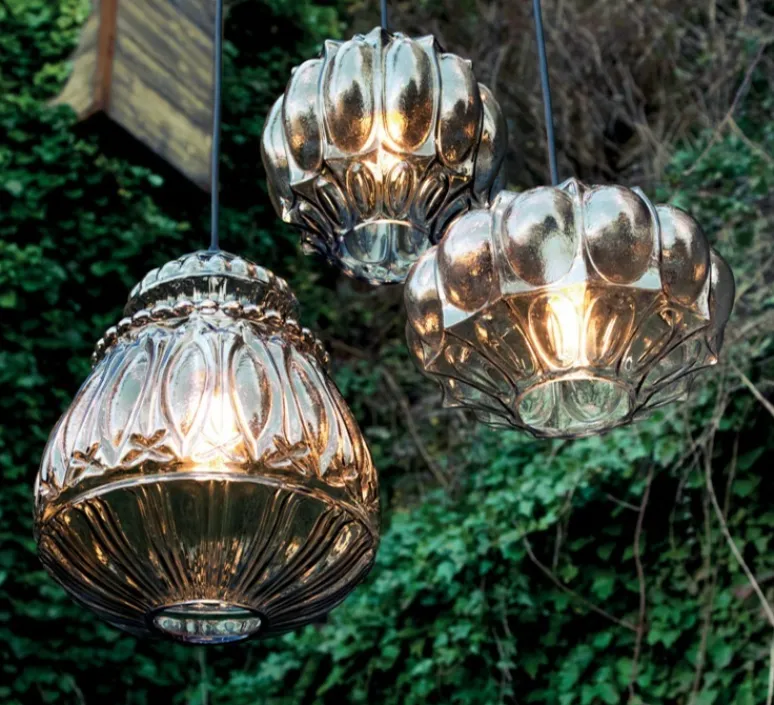 Suspension*Karman Suspension, Ginger, , IP44, Ø30cm, H37cm - verre fumé