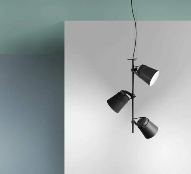Suspension*Zero Suspension, Ginza vertical , , LED, 3000K, 620 lm, Ø15cm, H65cm - noir