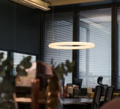 Suspension|Applique*Slide Suspension, Giotto, , LED, dim, 3000K, 1800lm, Ø80cm, H7cm - blanc