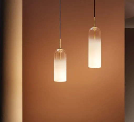 Suspension*LEDS C4 Suspension, Glam, , Ø12cm, H31cm - blanc, or