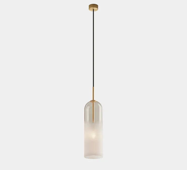 Suspension*LEDS C4 Suspension, Glam, , Ø12cm, H31cm - blanc, or