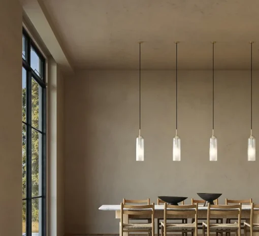 Suspension, Glam, blanc, or, Ø12cm, H38,5cm - LEDs C4