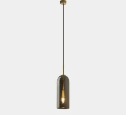 Suspension, Glam, noir et or, Ø12cm, H31cm - LEDs C4
