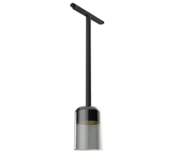 Suspension*Flos Suspension, Glass Downlight 110, , LED, 3000K, 510 lm, L20,5cm, H17,18cm - noir fumé