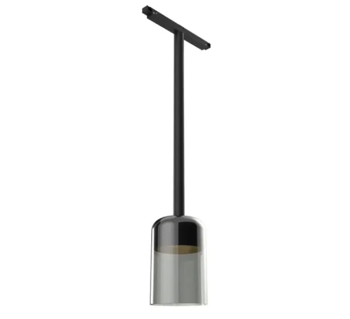 Suspension*Flos Suspension, Glass Downlight 110, , LED, 3000K, 510 lm, L20,5cm, H17,18cm - noir fumé