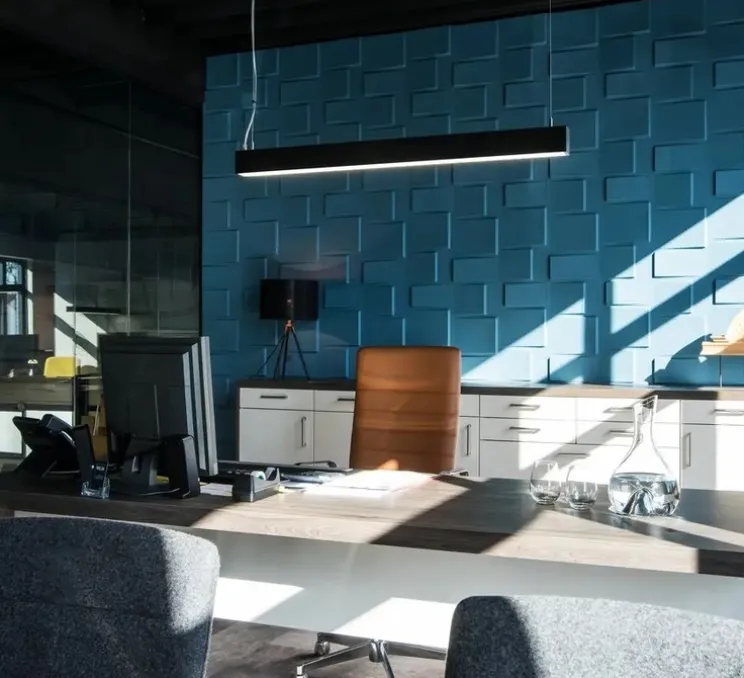 Suspension, Glenos, noir, LED, dim, 4000k, 3300 lm, L105cm, H7cm - Slv