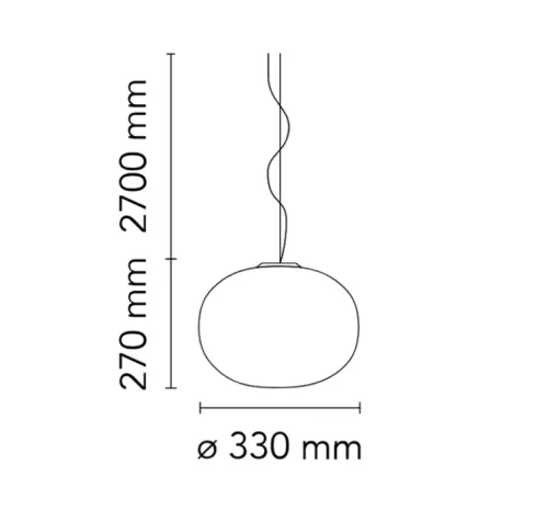 Suspension*Flos Suspension, Glo-Ball 1, , Ø33cm, H27cm - blanc