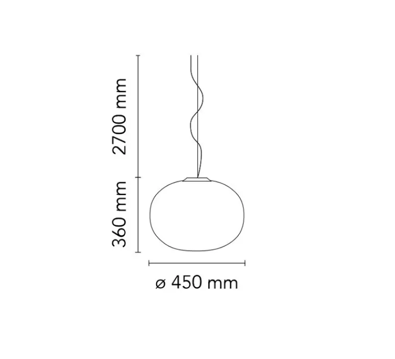 Suspension*Flos Suspension, Glo-Ball Suspension 2, , Ø45cm, H36cm - blanc