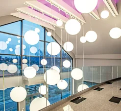 Suspension*Slide Suspension, Globo, , IP55, Ø80cm, H80cm - blanc brillant