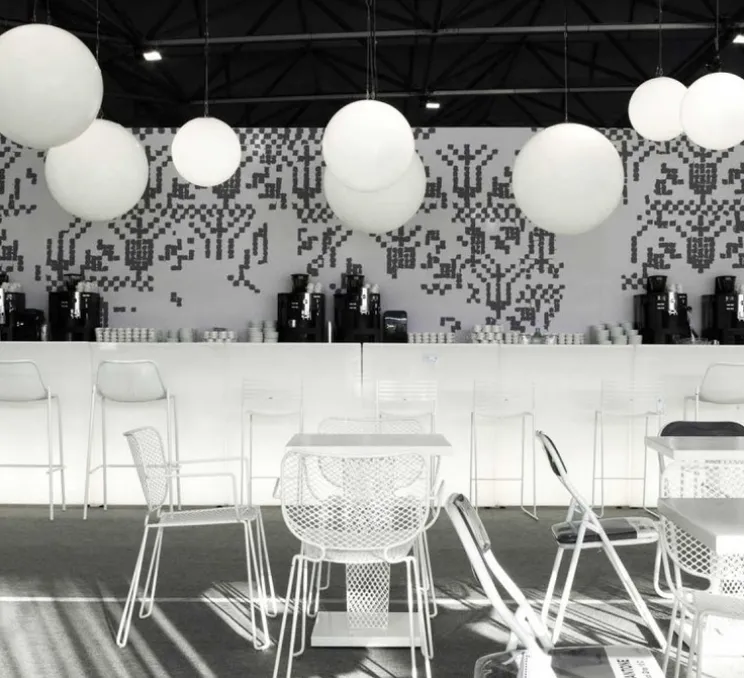 Suspension, Globo, blanc brillant, IP55, Ø60cm, H60cm - Slide