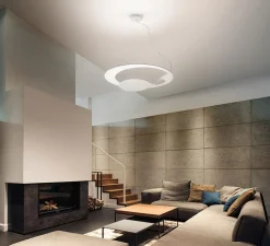 Suspension, Glu, blanc, LED, dim, 3000K, 2720 lm, Ø70cm, H9cm - Fabbian