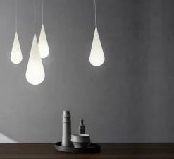 Suspension*Rotaliana Suspension, Goccia H1, , Ø23cm, H63cm - blanc