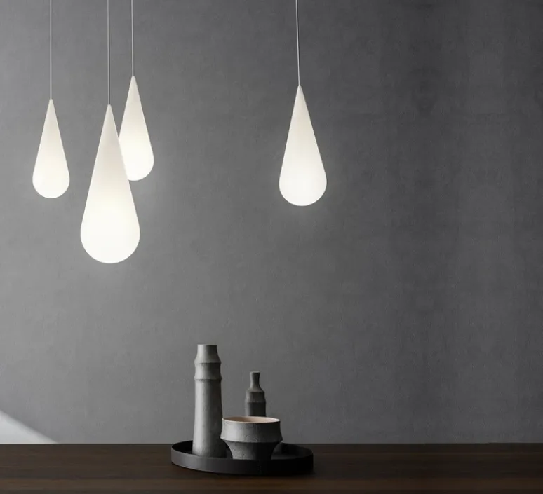 Suspension*Rotaliana Suspension, Goccia H1, , Ø23cm, H63cm - blanc