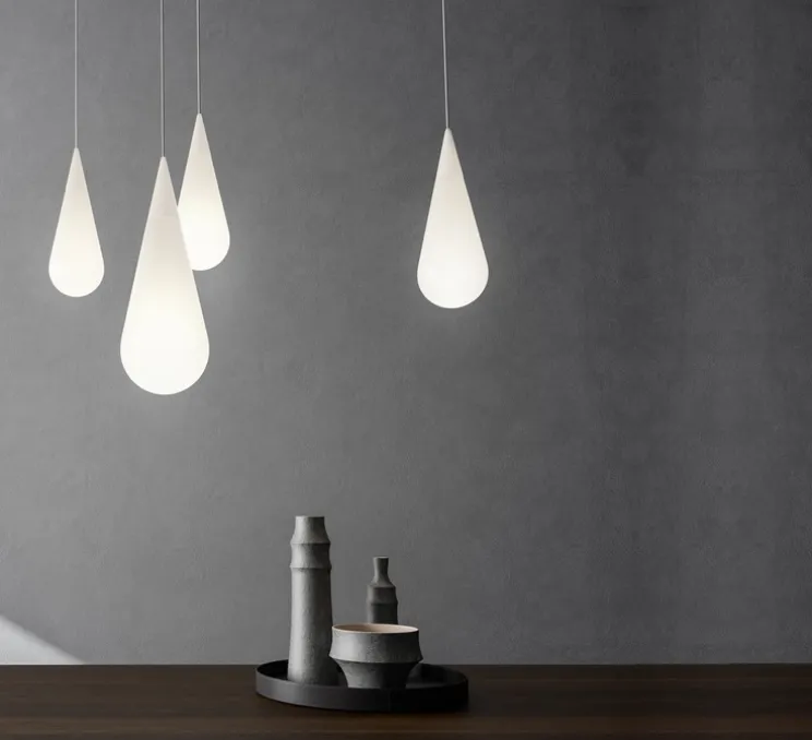 Suspension, Goccia H2, blanc, Ø16,5cm, H45cm - Rotaliana