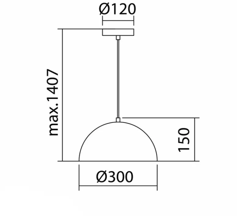 Suspension*MDC Suspension, Goko, , Ø30cm, H15cm - blanc