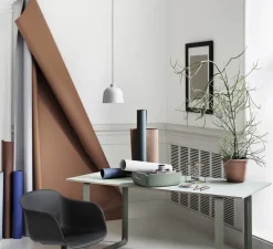 Suspension, Grain, gris, LED, Ø21cm, H18,5cm - MUUTO