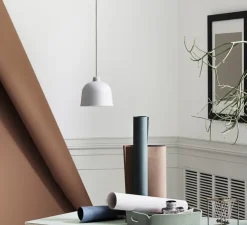 Suspension, Grain, gris, LED, Ø21cm, H18,5cm - MUUTO