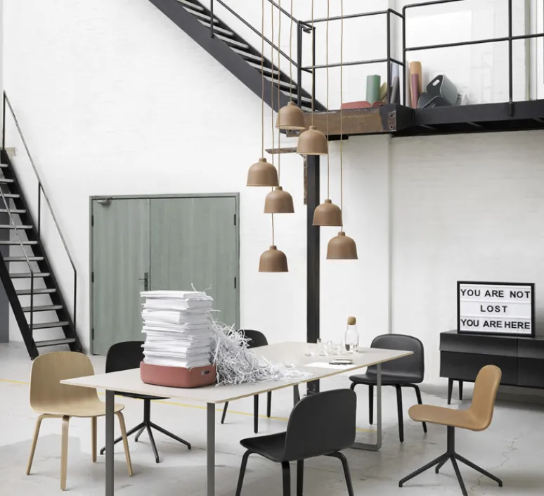 Suspension*Muuto Suspension, Grain, , LED, 3100K, 400lm, Ø21cm, H18,5cm - naturel