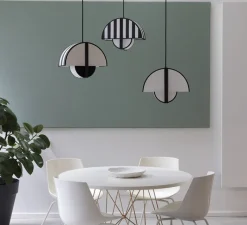 Suspension*DesignHeure Suspension, Grand Arto, , L40cm, H30cm - Noir et blanc