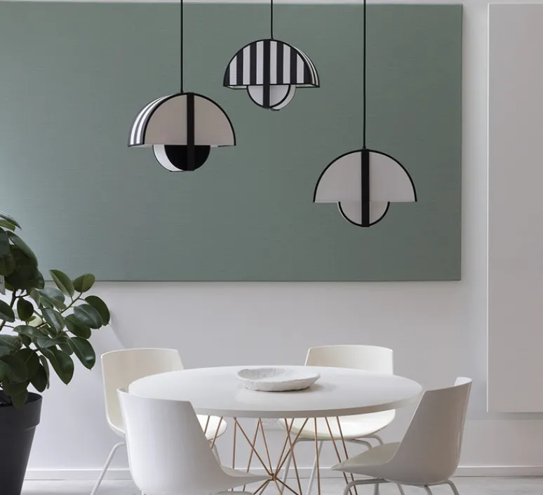Suspension*DesignHeure Suspension, Grand Arto, , L40cm, H30cm - Noir et blanc