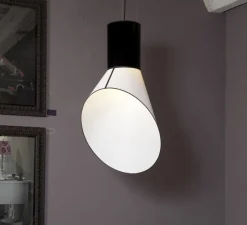 Suspension, Grand Cargo, noir, blanc, H115cm - Designheure