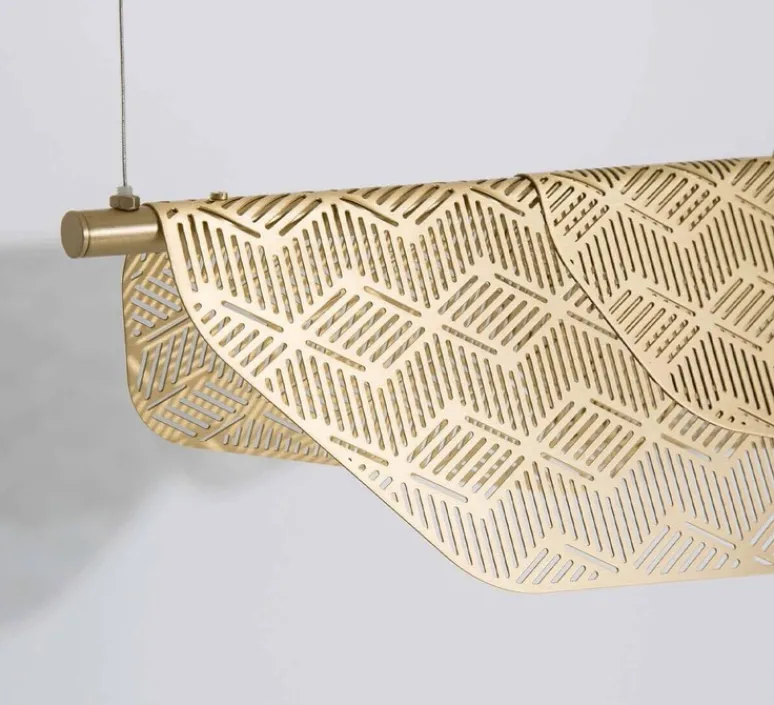 Suspension*Petite Friture Suspension, Grande Mediterranea, , LED, dim, 2700K, 1620 lm, L160cm, H15cm - laiton