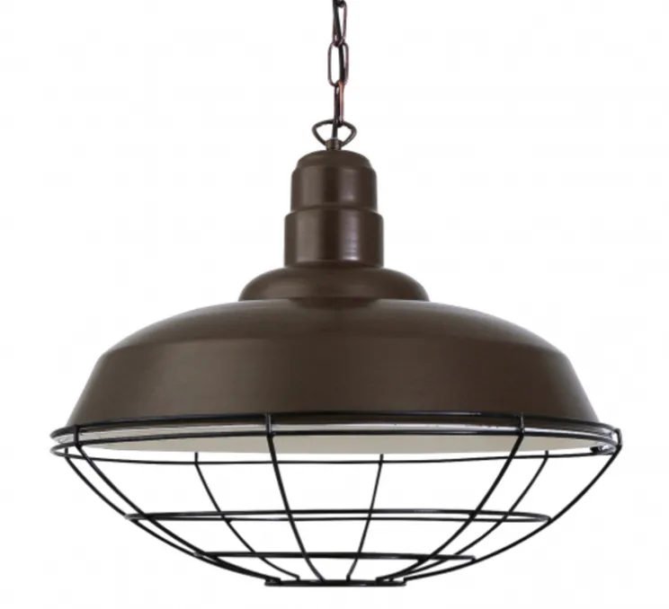 Suspension, Grande Suspension Cobal Industrielle, bronze, Ø53cm, H39cm - Mullan Lighting