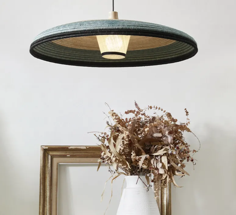 Suspension*Forestier Suspension, Grass L, , Ø80cm, H22cm - bleu