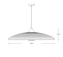 Suspension, Grass L, marron, Ø80cm, H22cm - Forestier