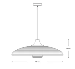 Suspension, Grass M, bleu, Ø60cm, H21cm - Forestier