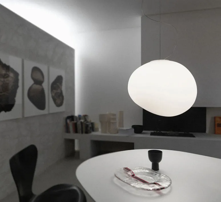 Suspension*Foscarini Suspension, Gregg Grande LED, , LED, 2700K, 2581lm, L47cm, H40cm - blanc et blanc