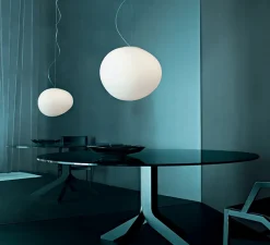 Suspension*Foscarini Suspension, Gregg Media LED, , LED, 2700K, 2581lm, L31cm, H26cm - blanc et blanc