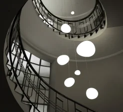 Suspension*Foscarini Suspension, Gregg Media LED, , LED, 2700K, 2581lm, L31cm, H26cm - blanc et blanc